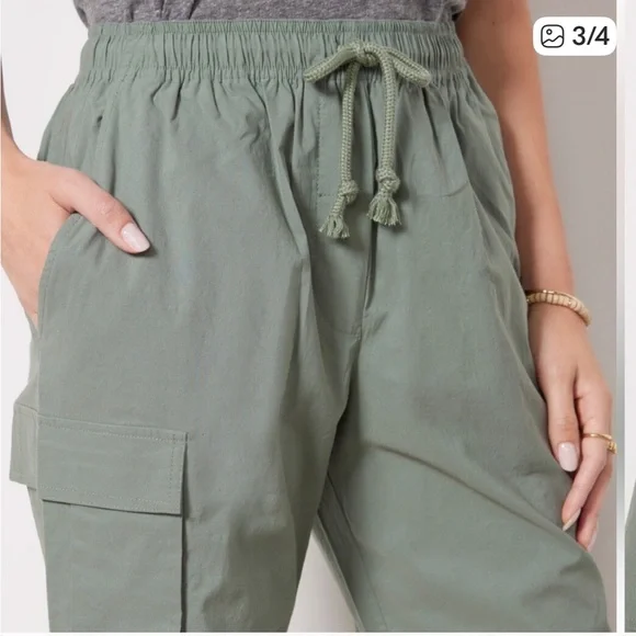 Sweaty Betty Green Quinn Cargo Pants, Size 10 - Picture 3 of 13